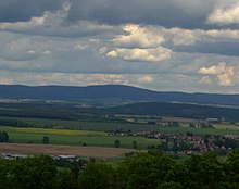 Der Bleßberg vom Hildburghäuser Stadtberg aus gesehen