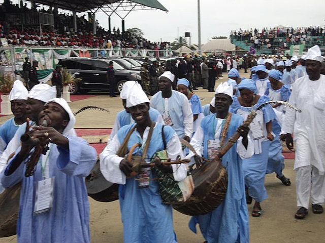 Dancers in Borno state attire
