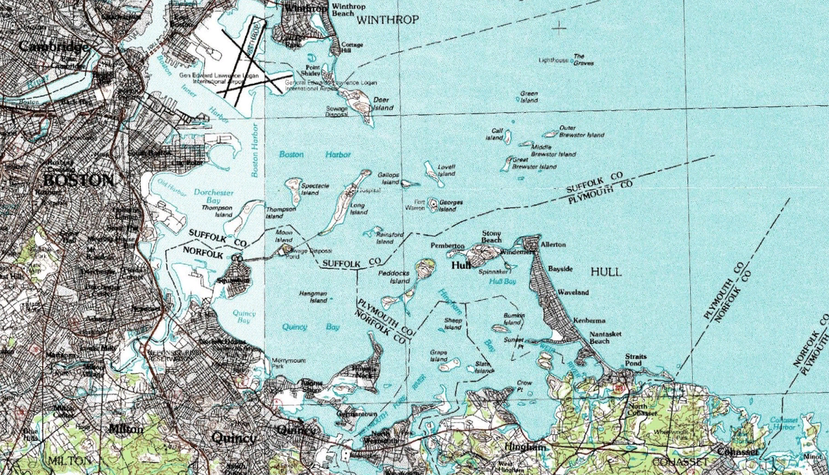 Boston Harbor Chart