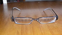 Glasses are commonly used to address myopia. Briller2.JPG