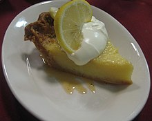 Lemon buttermilk pie Buttermilk lemon pie.jpg