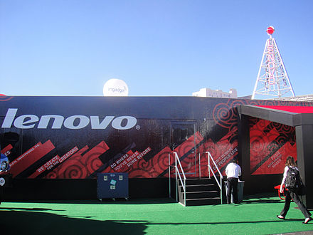 Lenovo advertisement at the Consumer Electronics Show, 2012