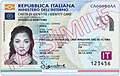 Carta d'identità elettronica italiana.