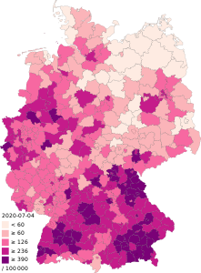 Pandemia di COVID-19 del 2020 in Germania - Wikipedia