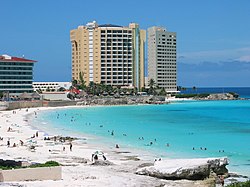 La spiaggia di Cancún
