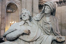 Una elaboración barroca: tumba del cardenal Richelieu en la Chapelle de la Sorbonne, por François Girardon (ca. 1675-94), París. El cardenal está muriendo en los brazos de la Piedad.