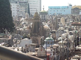 <span class="mw-page-title-main">La Recoleta Cemetery</span> Cemetery located in Buenos Aires, Argentina