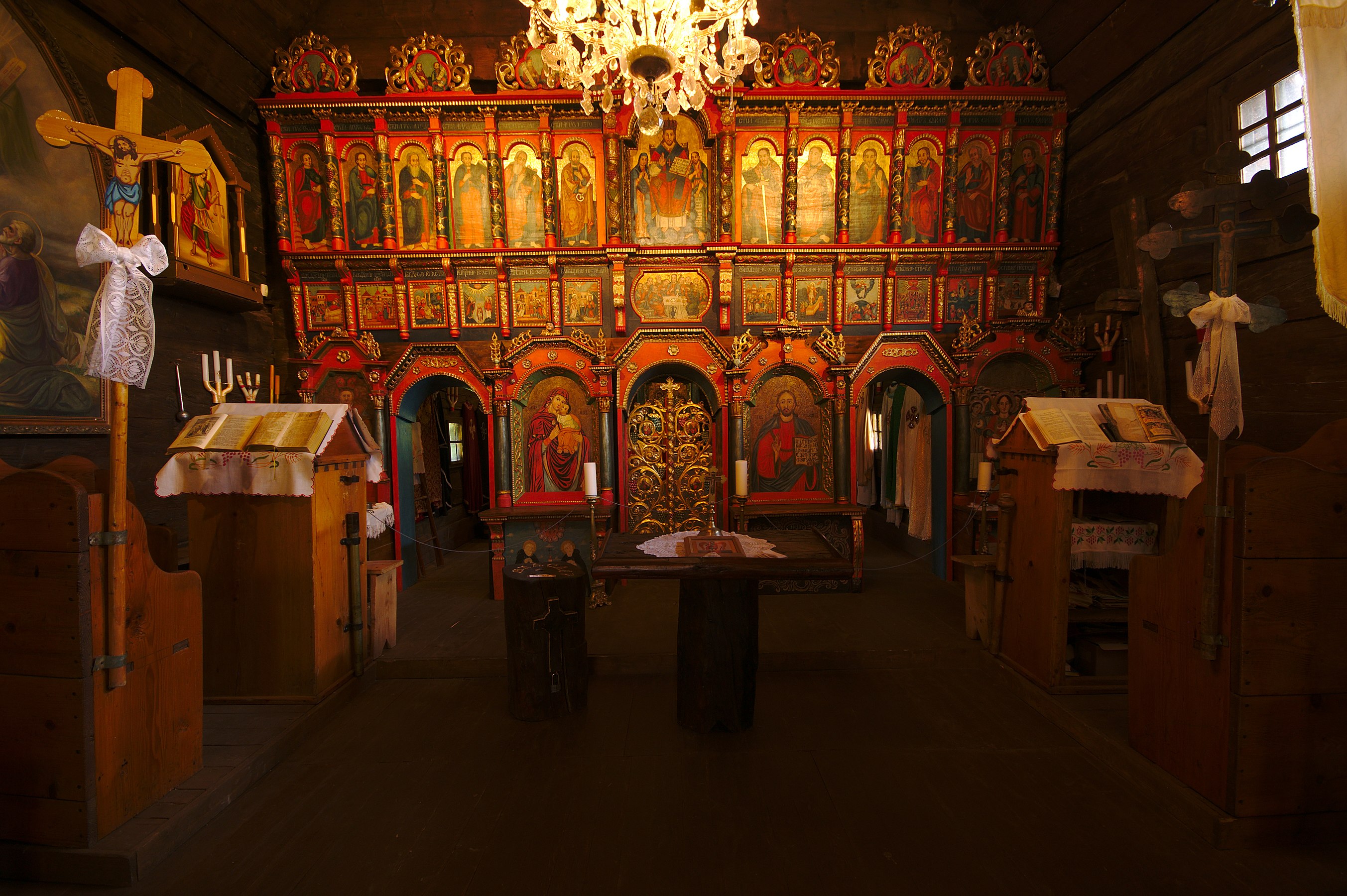 Church of St. Michael the Archangel - interior, Topoľa, district Snina by Jiří Komárek