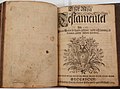 Charles XII Bible (1709) - New Testament title page.jpg