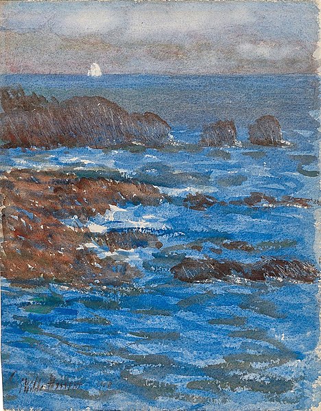 Childe Hassam, Cliffs and Sea, 1903, private collection