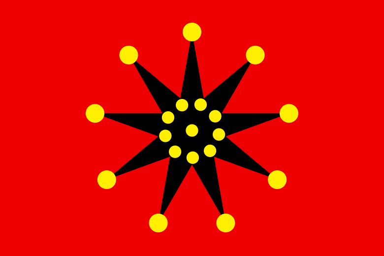 File:Chinese-army Wuhan flag (1911-1928) 19 dots.svg