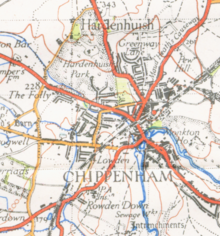 An OS map of Chippenham from 1946 Chippenham1946.png