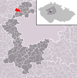 íčovice - Carte