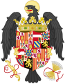 Coat of Arms of Queen Joanna of Castile (with the Eagle of St. John as supporter)