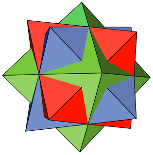 Compound of three octahedra Polyhedral compound