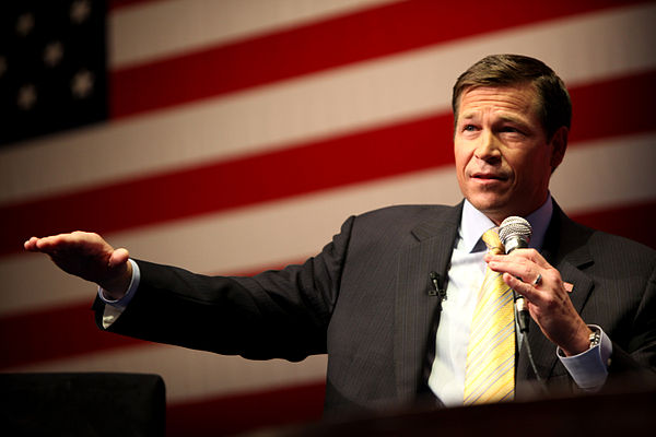 Mack speaking to a conservative group in February 2012.