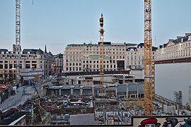 Construction site of the BNP Paribas Fortis headquarter in Montagne du Parc, Brussels, Belgium (DSCF4134).jpg