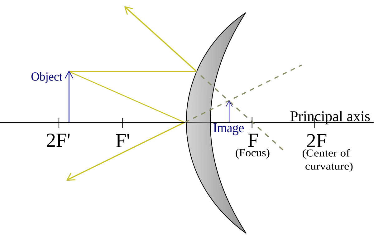 Линзы физика. Curvature. Convex logo.