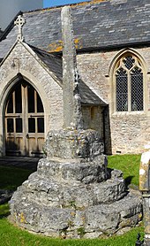 The cross in the churchyard. Cross, Fiddington Church.jpg