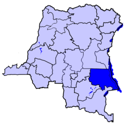 Localização de Tanganyika na República Democrática do Congo