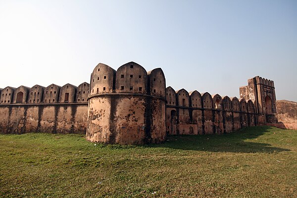 The Mughals built riverside fortifications with musket holes like in Hajiganj Fort.