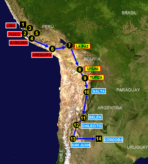 Rallye Dakar 2018: Route, Etappenergebnisse, Endergebnisse