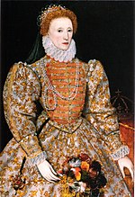 Elizabeth I , "Darnley Portrait", c. 1575