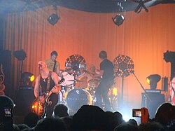 Daughtry vystupujú v Nokia Theatre Times Square v New Yorku dňa 12. mája 2007