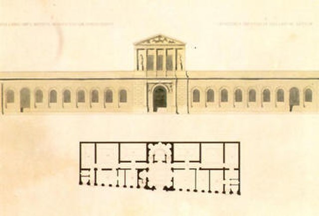 Architectural plans for the Academy, published by Debret