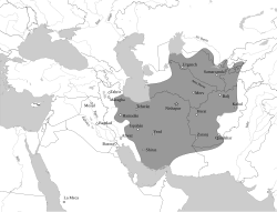 Localização da dinastia Tahirid ou Tahirid