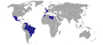 Map of diplomatic missions in Saint Lucia Diplomatic missions in St. Lucia.png