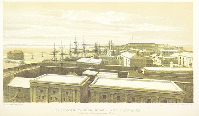Keep, Dockyard, Camber, Hulks and Casemates Barracks, 1857