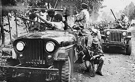 White mercenaries fighting alongside Congolese troops in 1964
