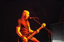 C. J. Pierce, guitarist of Drowning Pool, in 2010