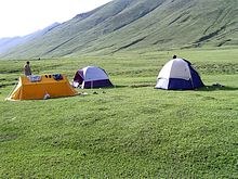 Camping near the lake, in Lulusar-Dudipatsar National Park Dudipat lake2.jpg