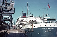 Duke of Rothesay at Fishguard in August 1969. Duke of Rothesay at Fishguard - geograph.org.uk - 1034071.jpg