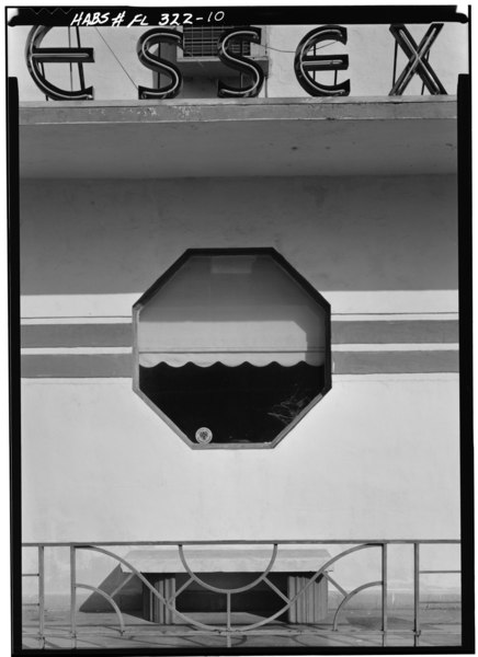 File:ESSEX HOUSE APARTMENTS, 1001 COLLINS AVENUE, DETAIL OF NEON SIGN - Miami Beach Art Deco Historic District, Miami, Miami-Dade County, FL HABS FLA,13-MIAM,5-10.tif