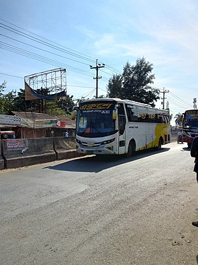 Ekushe bus in Lalmai