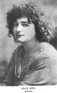 Elly Ney, d'après une publication de 1922.