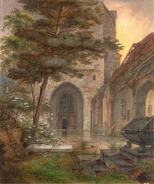 File:Ernst Ferdinand Oehme - Portal einer Kirche.jpg
