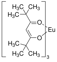 Structural formula of Eu (dmp) 3