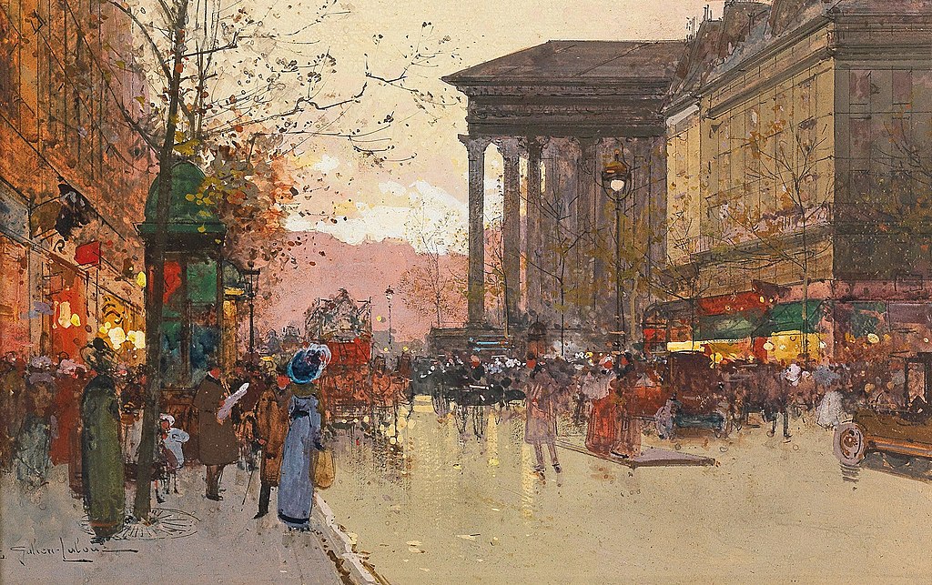 File:Eugène Galien-Laloue - Paris, The Boulevard de la Madeleine