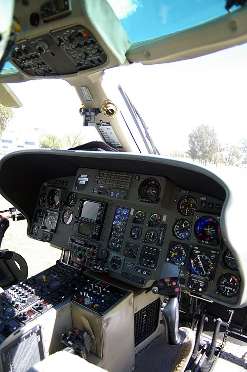 Cockpit of an AS365 N2