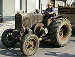 Antique tractor in the parade Festival delle sagre astigiane10.jpg