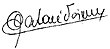 Signature de Tabaré Vázquez