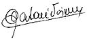 Assinatura de Tabaré Vázquez