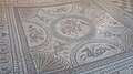 Preserved remains of Roman tiling in Fishbourne Roman Palace