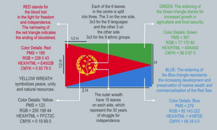 Bandera D'eritrea: Construcció i dimensions, Banderes històriques, Altres banderes