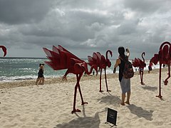 Flamingo sculptures 2015
