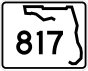 State Road 817 marker